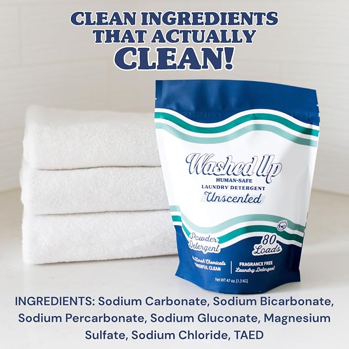 Unscented Laundry Detergent Powder | Fragrance-Free | Safe - Image 3