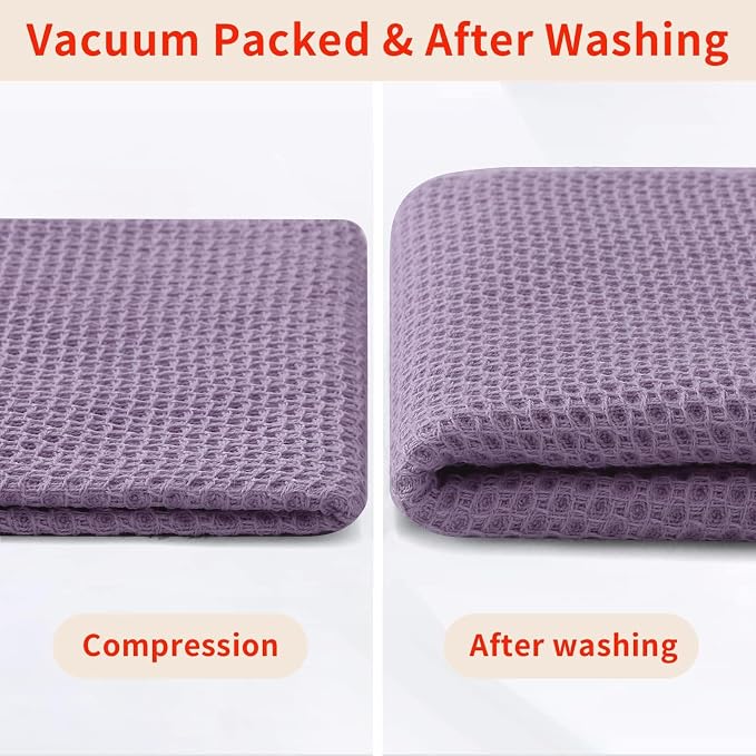 Homaxy 100% Cotton Waffle Weave Kitchen Dish Cloths, Ultra Soft Absorbent Quick - Image 8