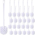 Mimorou 25 Pcs White Toilet Brush, Bathroom Toilet Bowl Brush, Soft Bristle by Mimorou