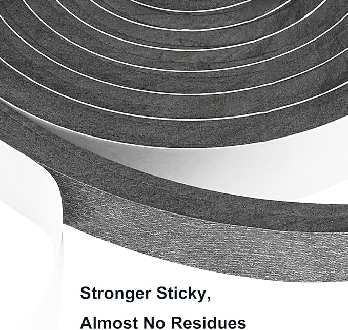 2 Rolls Weather Stripping Door Seal, 3/4'' W x 3/8'' T Foam Tape Close Cell - Image 3