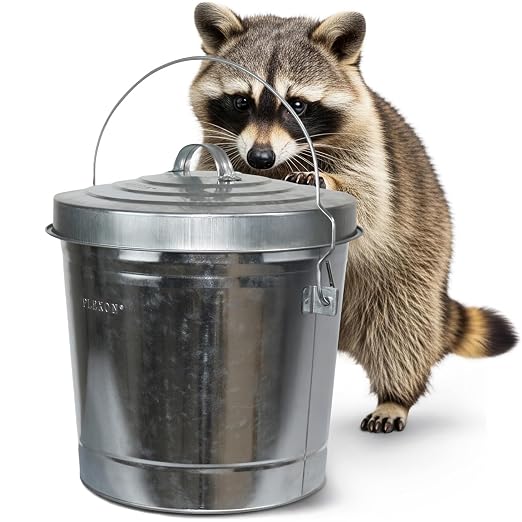 Plexon 6 Gallon Small Metal Trash Can by Plexon
