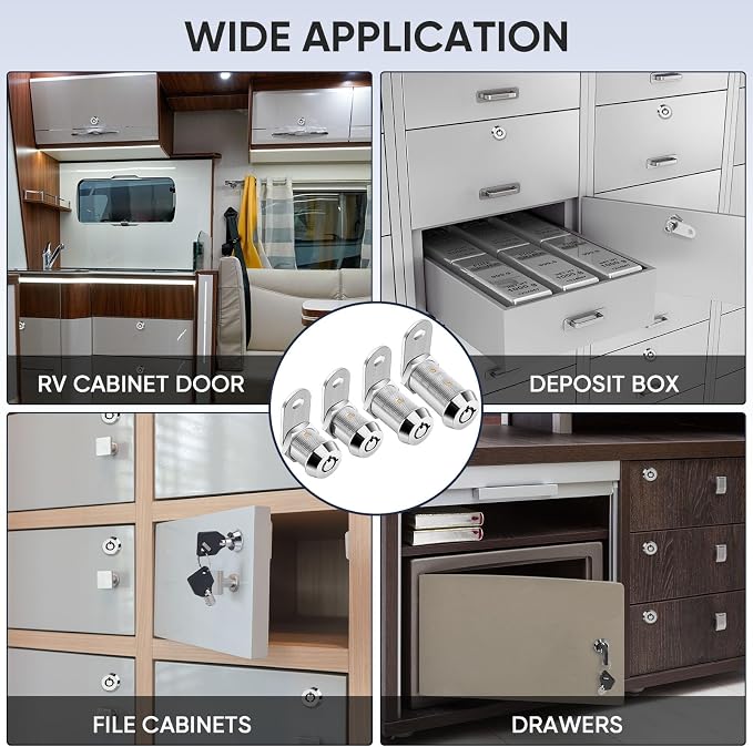 PTEROMY 2 Pack Cabinet Locks - Image 7