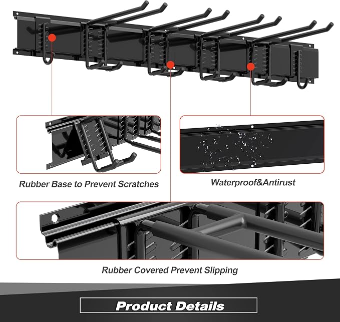 Garage Tool Storage Rack, Heavy Duty Garage Storage Organizer Rack System Wall - Image 4