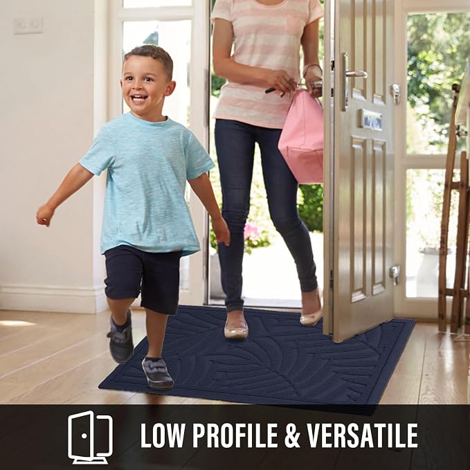 Front Door Mat, Absorbent Resist Dirt Welcome Door Mat Indoor Outdoor, - Image 4