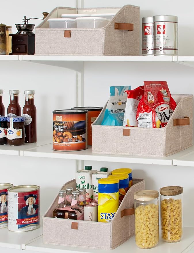 StorageWorks Closet Storage Bins, Trapezoid Organizer Box - Image 4
