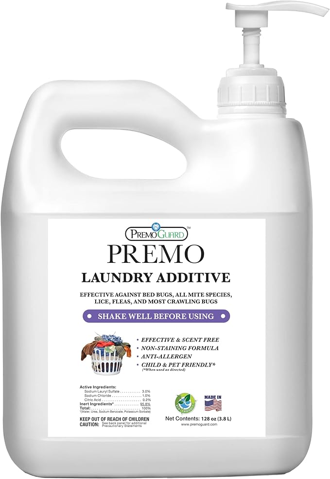 Premo Guard Bed Bug, Mite & Lice Laundry Detergent Additive 128 oz – Child & by PremoGuard