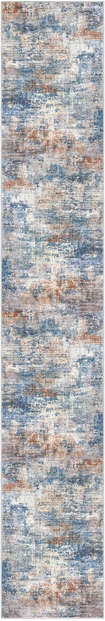 IOHOUZE Abstract Runner Rug 3x18 Ft Extra Long Washable Runners - Image 9