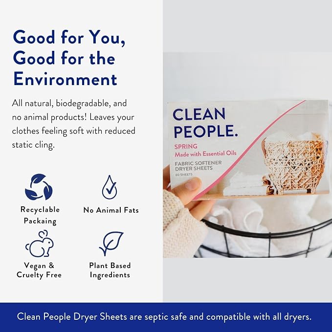 The Clean People Fabric Softener Dryer Sheets - Image 2