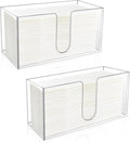 2Pack Acrylic Countertop Paper Towel Holder, Paper Towel Dispenser by CDIVEFTN