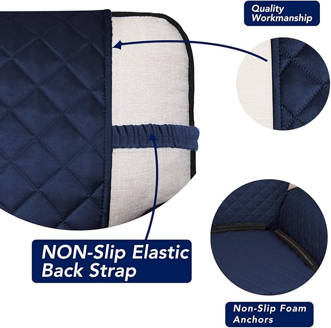 PureFit Reversible Quilted Sofa Cover, Water Resistant Slipcover Furniture - Image 3