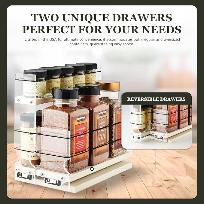 Vertical Spice Combo Spice Rack Drawer - Image 3