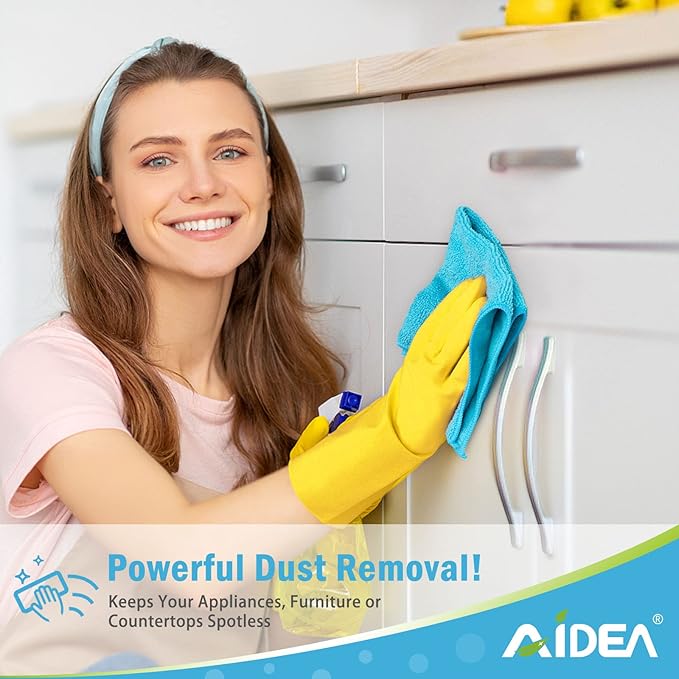 AIDEA Microfiber Cleaning Cloth-12PK, Soft Microfiber Towels - Image 4