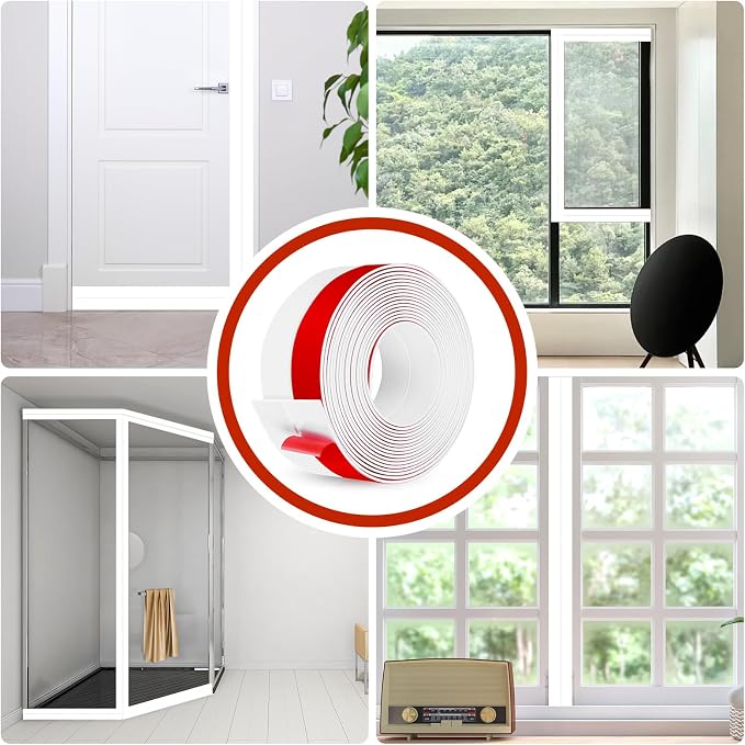 Weather Stripping Self Adhesive Door Draft Stopper Flexible Shower Door Bottom - Image 6
