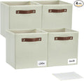 Collapsible Fabric Storage Cube Bins by Bagnizer