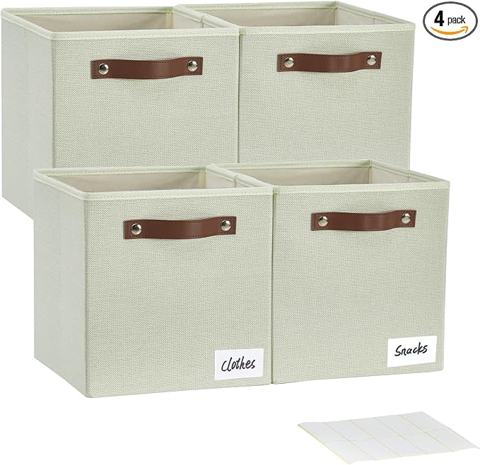 Collapsible Fabric Storage Cube Bins by Bagnizer