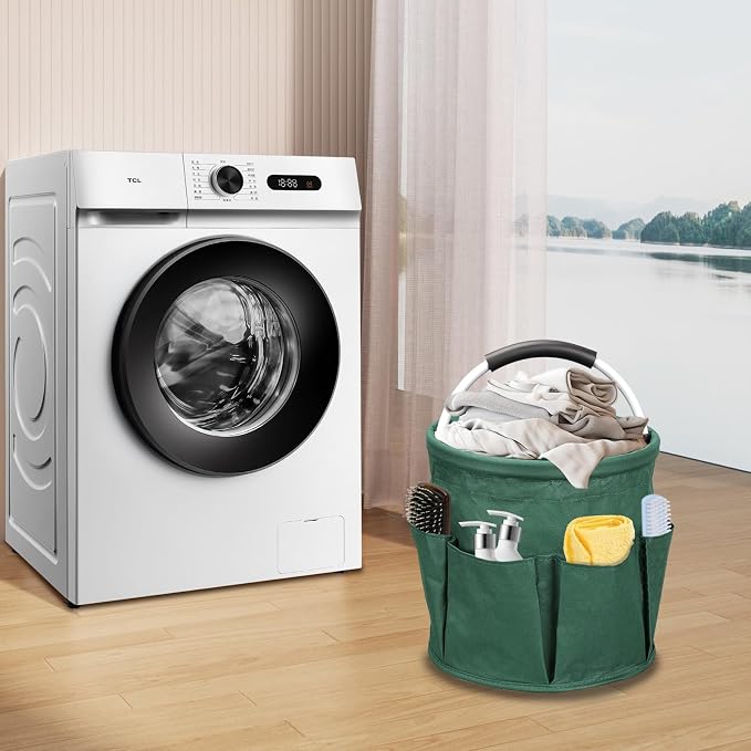 Qivine 17L Cleaning Caddy with Handle, Cleaning Supply Caddy Foldable Cleaning - Image 7
