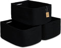 NaturalCozy Storage Baskets 16.8”x13”x7.6” Cotton Rope Woven Baskets by NaturalCozy