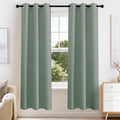 PONY DANCE Sage Green Blackout Curtains by PONYDANCE