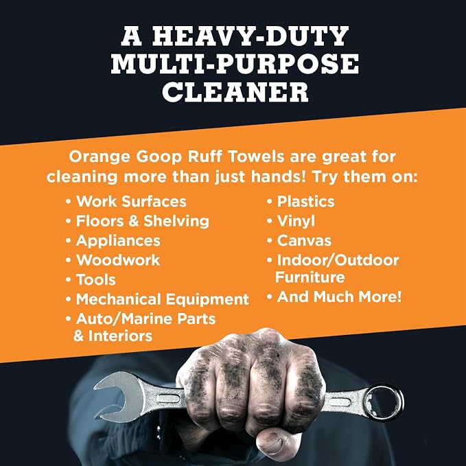 GOOP Orange Heavy Duty Ruff Towels - Image 5