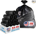 Heavy Duty Trash Bags 55-60 Gallon, Commercial, Construction & Outdoor Use | by IUI