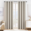 PONY DANCE Cream Blackout Curtains by PONYDANCE