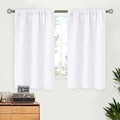 BGment Short White Curtains 40 Inches Length by BGment
