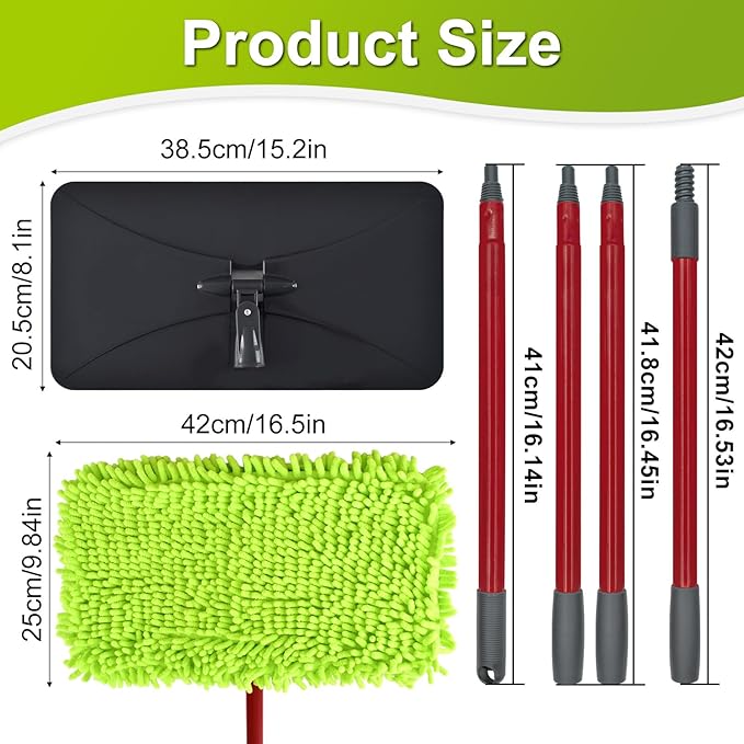 Mops for Floor Cleaning, Dust Mop for Hardwood Floors, Extra Large Floor Mop - Image 2