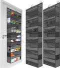 HOMELUX THEORY 2PC Heavy Duty Over the Door Organizer 55x14x6.7, 6 Large Front by HomeluxTheory