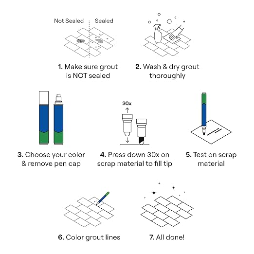 Grout Pen White Tile Paint Marker: Waterproof Grout Paint, Tile Grout Colorant - Image 6