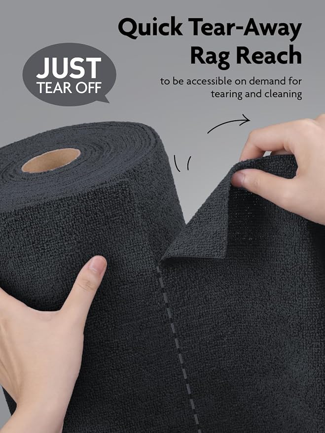 Fantasticlean Microfiber Cleaning Cloth Roll -75 Pack, Tear Away Microfiber - Image 2