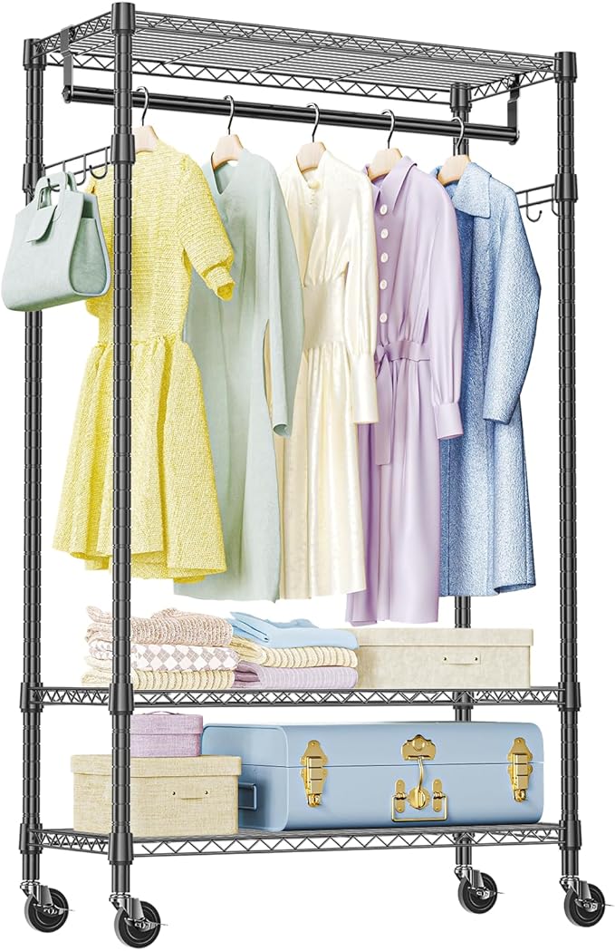 IZEUK Heavy Duty Rolling Garment Rack by IZEUK