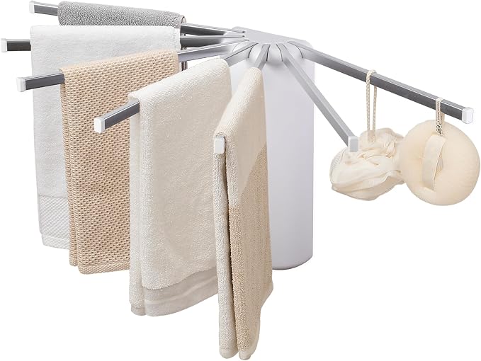 LEQ Wall Mounted Clothes Drying Rack, Garment Rack Foldable Space Saving by Unknown