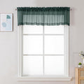 Chyhomenyc Sheer Valances for Windows 2 Pack, Small Window Curtains for Living by Chyhomenyc