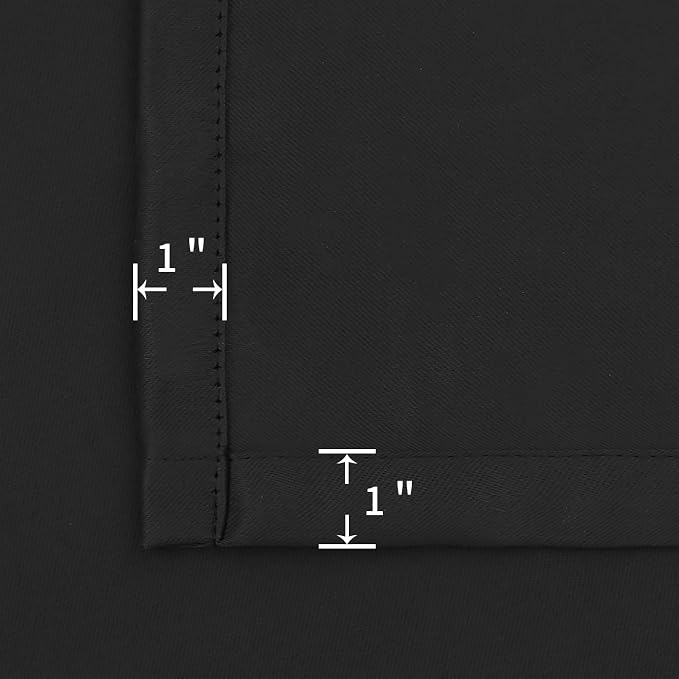 BGment Black Blackout Curtains 40 Inch Long - Image 7