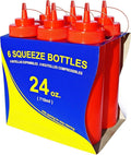 New Star Foodservice 26405 Squeeze Bottles, Wide Mouth, 24 oz by NewStarFoodservice