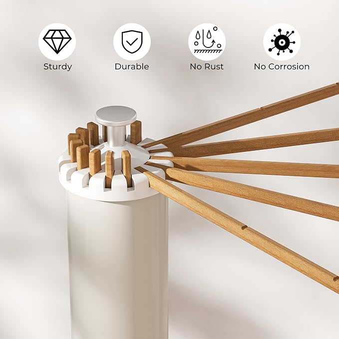 Tripod Clothes Drying Rack, Garment Rack Portable and Foldable Space Saving - Image 8
