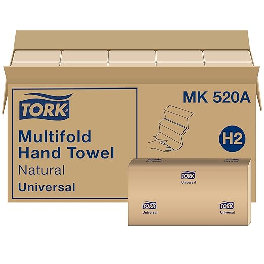 Tork Xpress Paper Towel Dispenser and Tork Multifold Hand Towel Natural H2 - Image 5