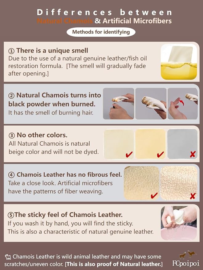 Glasses Cleaning Cloth Chamois Leather Natural Premium Cloth, Eye Glass Clean - Image 7