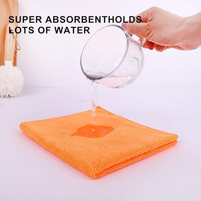 Tricol Clean Microfiber Cleaning Cloth, 12 Pack Ultra-Thick Cleaning Rags - Image 4