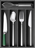 Small Silverware Organizer Utensil Tray 13"x9" Kitchen Drawer Organizers and by Ayiaren