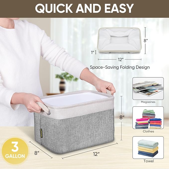 BALEINE 1 Pack Fabric Storage Bins - Image 7