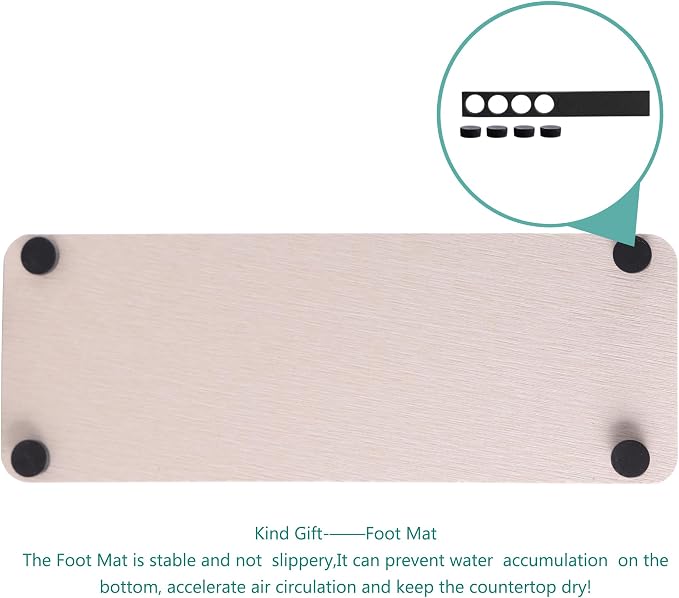 2 Pcs Water Absorbing Stone Trays, Kitchen/Bathroom Sink Soap Dish, Diatomite - Image 6