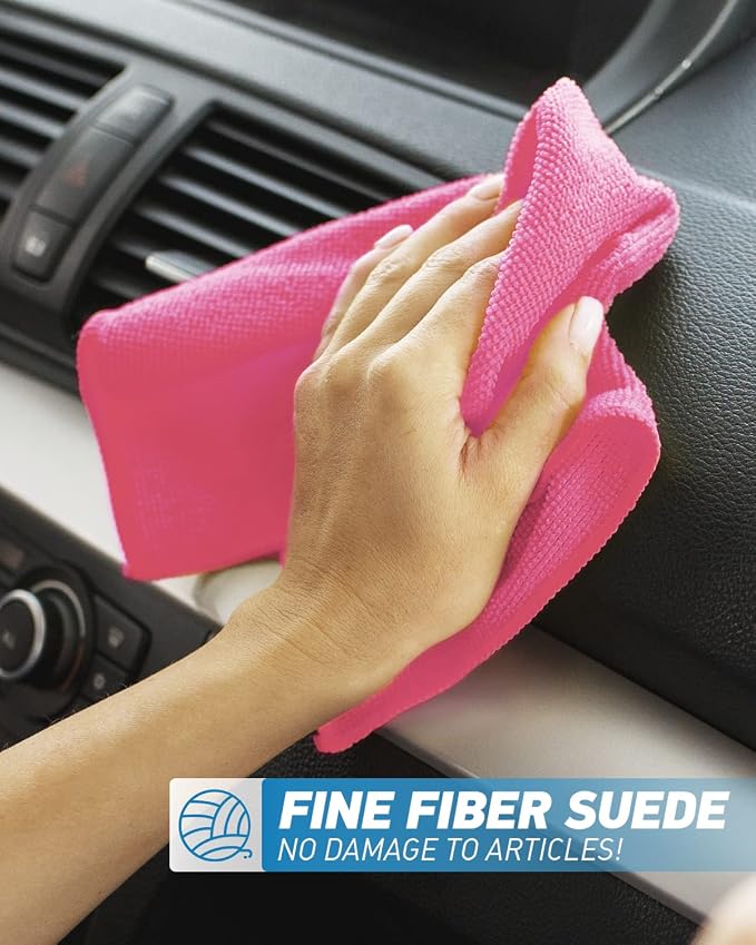 Microfiber Cleaning Cloth-50Pcs Ultra Soft Highly Absorbent Rags, Reusable and - Image 6