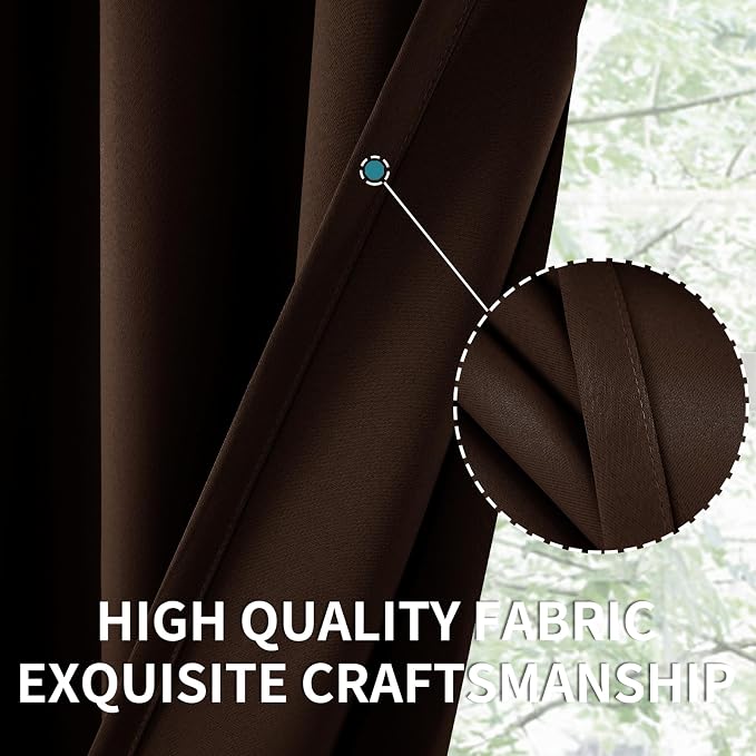 BGment Brown Kitchen Curtains 36 INES Long - Image 6