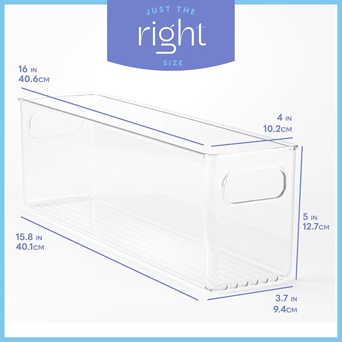 Plastic Food Storage Clear Container Bin - Image 3