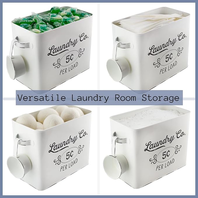 AuldHome Design Farmhouse Laundry Powder Container - Image 8
