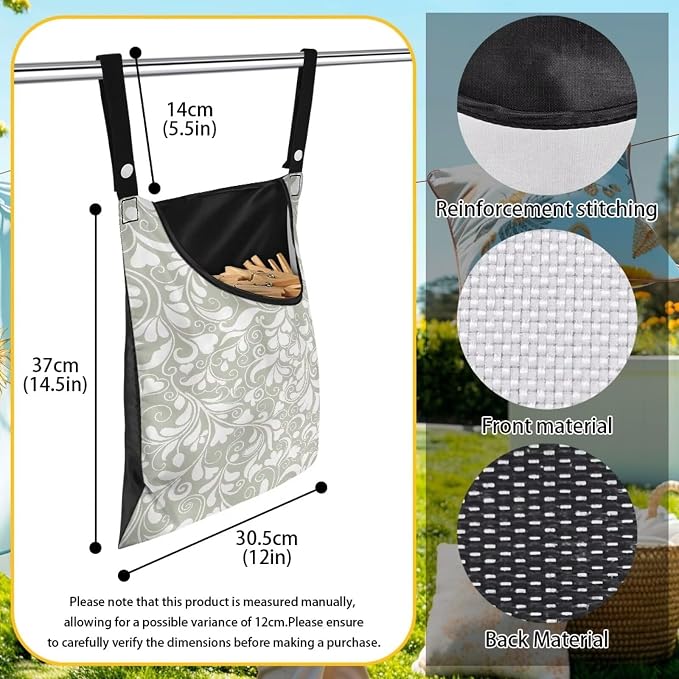Large Clothespin Storage Bag 14.5"x12" - Image 6