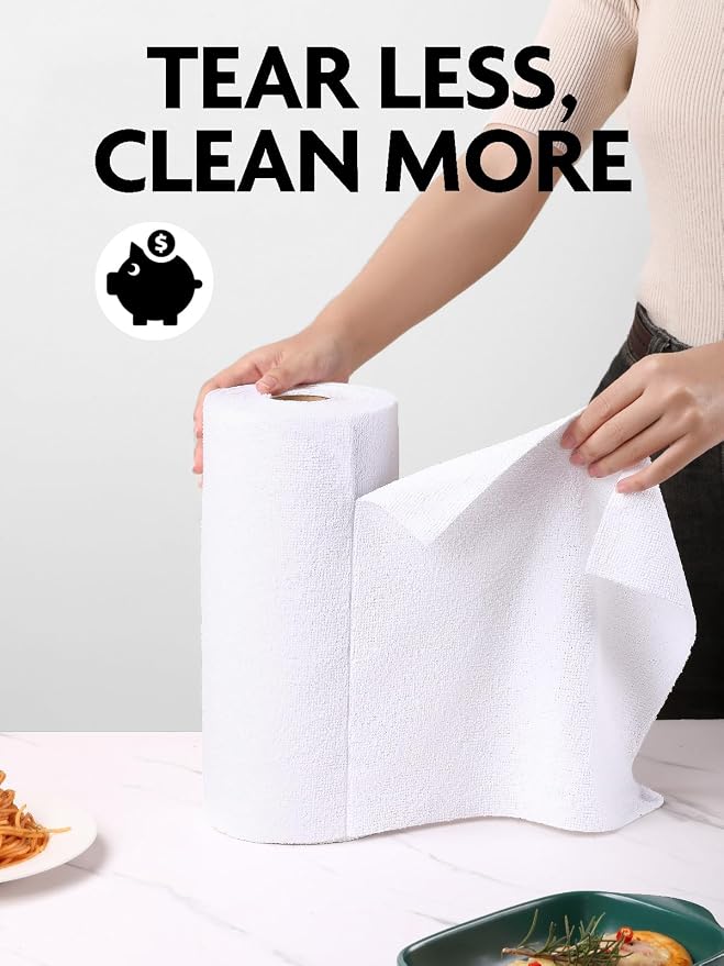 Fantasticlean Microfiber Cleaning Cloth Roll -90 Pack, Tear Away Microfiber - Image 2