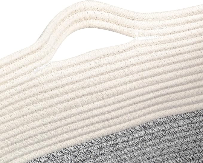 Storage Baskets for Clothes Fabric Cotton Rope Storage Basket - Image 7