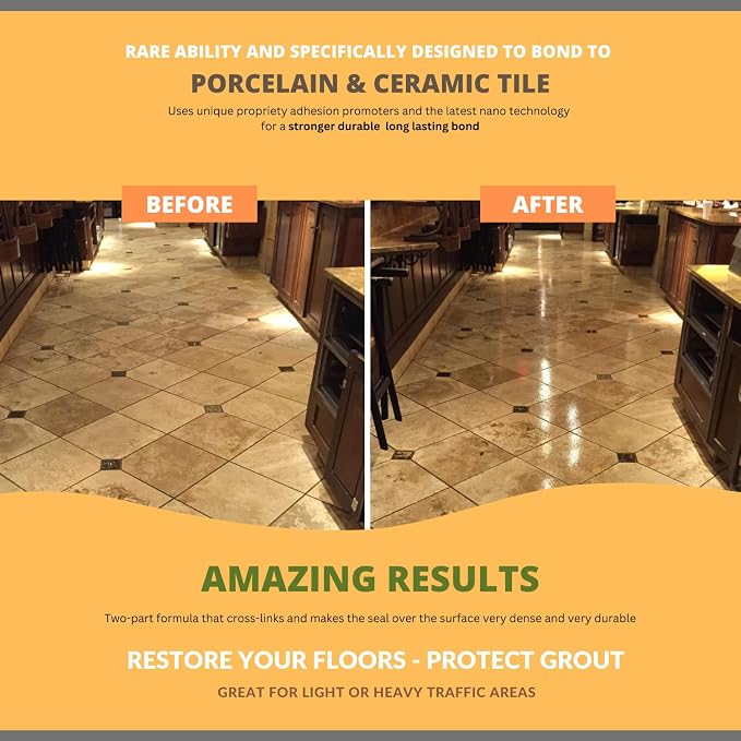 CoverTec GlazeGuard Matte Ceramic & Porcelain Tile, Grout Sealer Flat Finish - Image 6